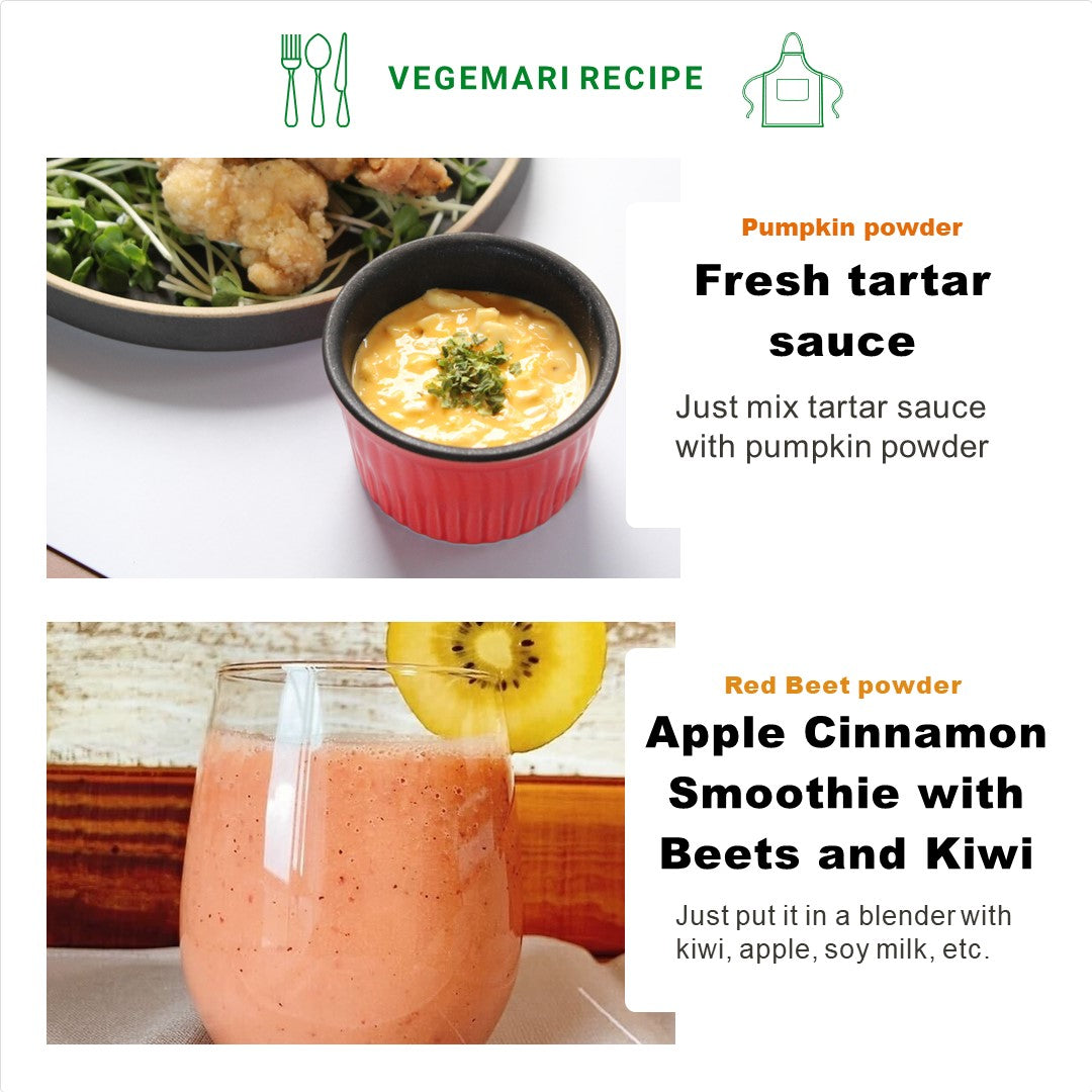 Perfect for sweets making! VEGEMARI colorful 4-color set (carrot, pumpkin, spinach, and beet)