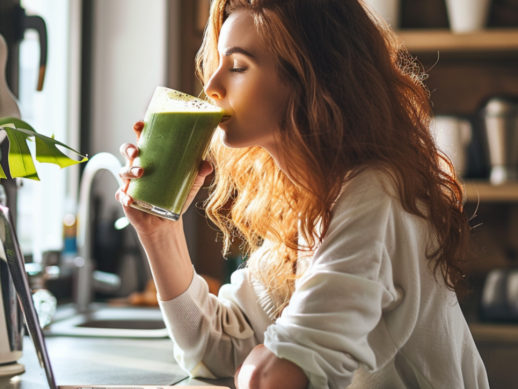 Why not add a VEGEMARI Spinach Powder smoothie to prevent anemia?