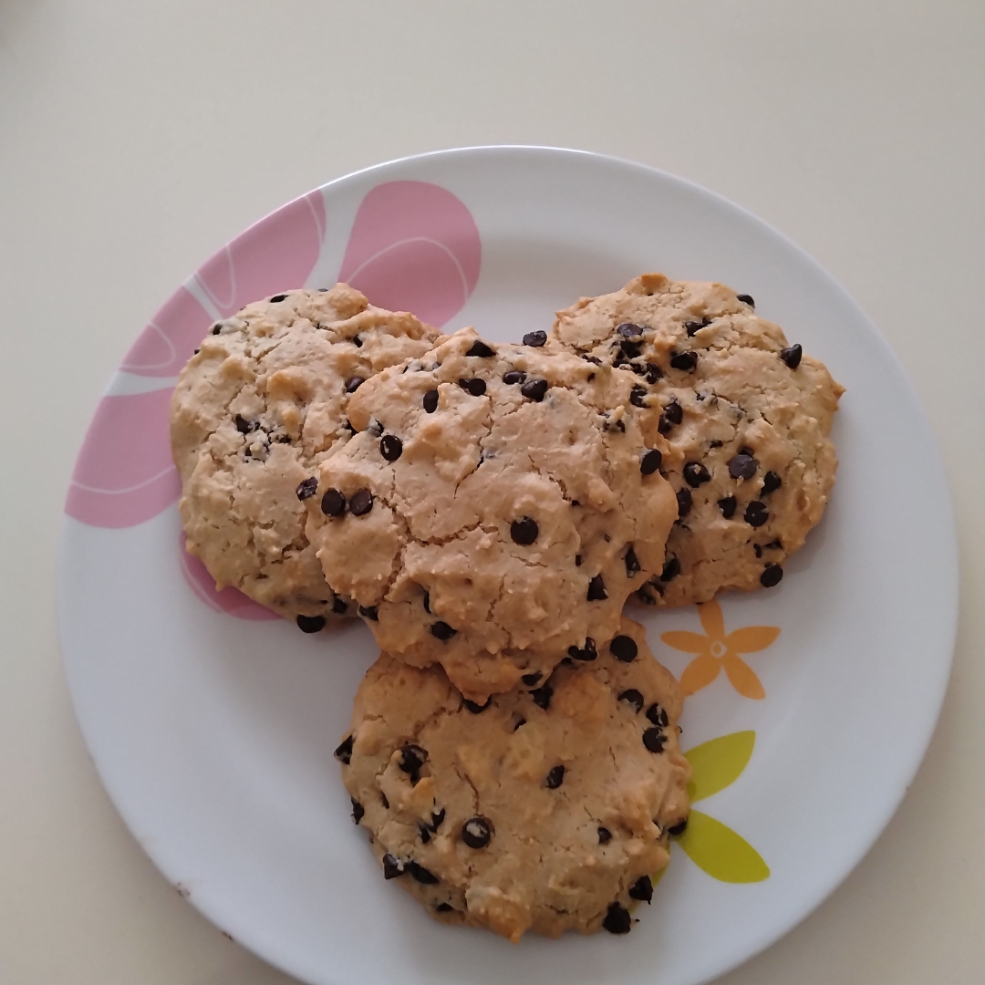 Gluten-free chocolate chip cookies made with rice flour powder