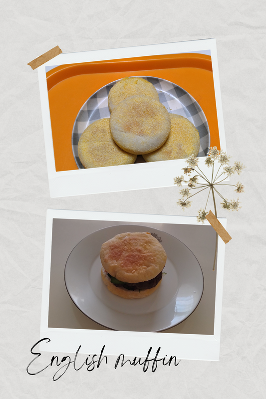 Gluten-free English muffins for breakfast.