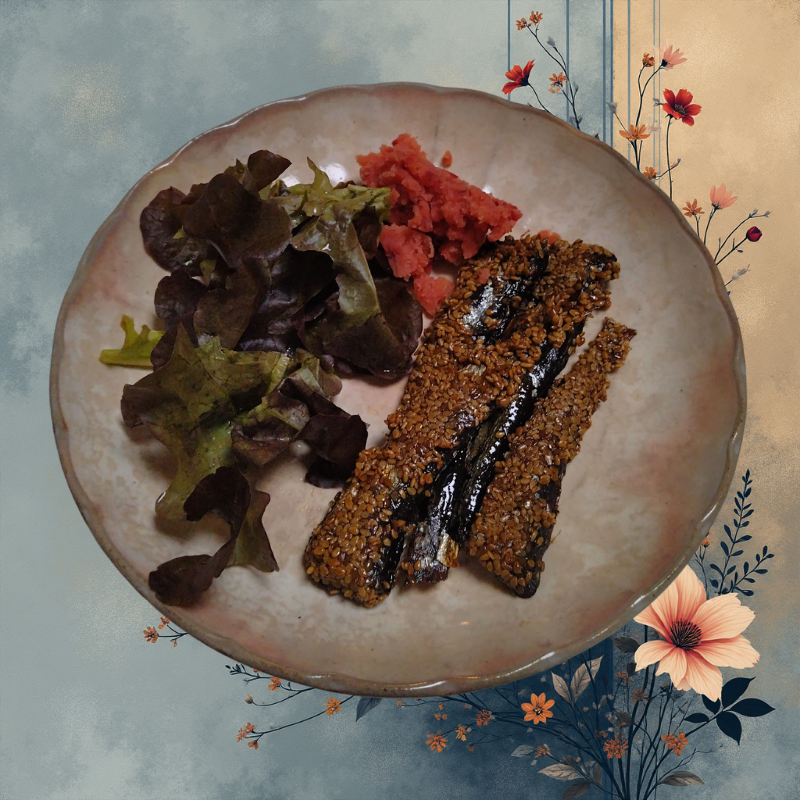 Beet powder and mashed potatoes