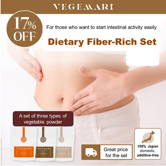 Daily intestinal activity! VEGEMARI fiber-rich set (Carrot, Burdock, Lotus root)