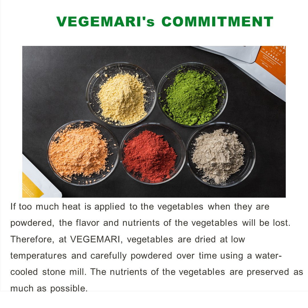 Perfect for sweets making!  VEGEMARI colorful 4-color set (carrot, pumpkin, spinach, and beet)